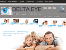Tablet Screenshot of deltaeyemedicalgroup.com